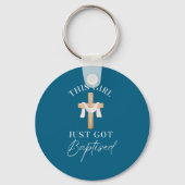 This Girl Got Baptized Christian Baptism I Decided キーホルダー (正面)