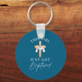 This Girl Got Baptized Christian Baptism I Decided キーホルダー (正面)