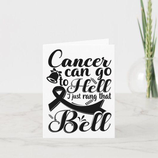 This Girl Got To Ring The Bell Chemo Grad Breast C カード (正面)
