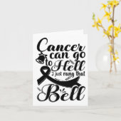 This Girl Got To Ring The Bell Chemo Grad Breast C カード (黄色い花)