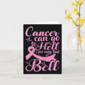 This Girl Got To Ring The Bell Chemo Grad Breast C カード (黄色い花)