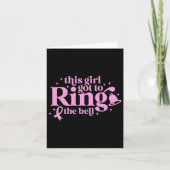 This Girl Got To Ring The Bell End Of Chemo Breast カード (正面)
