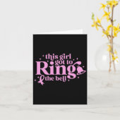 This Girl Got To Ring The Bell End Of Chemo Breast カード (黄色い花)