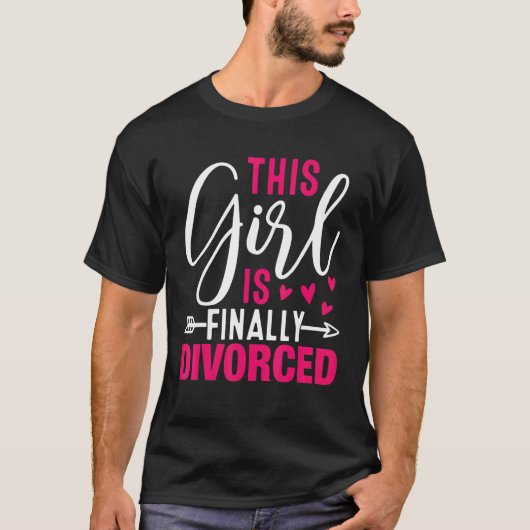 This Girl Is Finally Divorced  Divorce Party Women Tシャツ (正面)