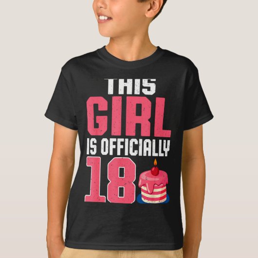 This Girl Is Ly 18 Years Old 18th Birthday Party  Tシャツ (正面)