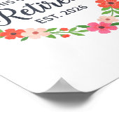 This Girl Is Retired Est 2026 Floral Retirement Wo ポスター (角)