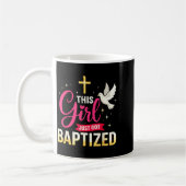 This Girl Just Got Baptized Shirt Girls Baptism Sh コーヒーマグカップ (左)