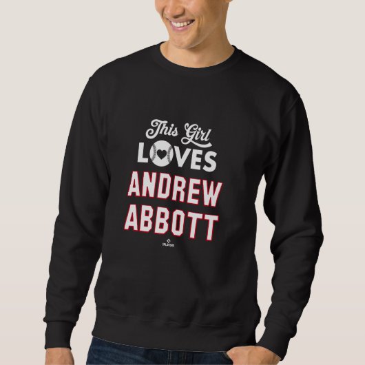 This Girl Loves Andrew Abbott Cincinnati Baseball  スウェットシャツ (正面)