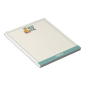 This Girl Loves Foxes!–Quote Custom Name ノートパッド (アングル)