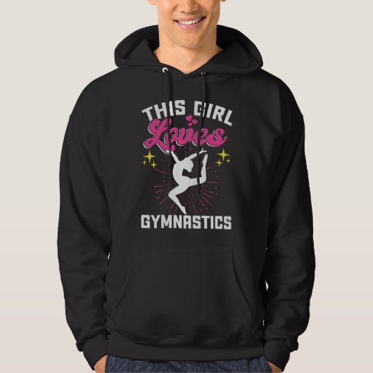 This Girl Loves Gymnastics パーカ (正面)