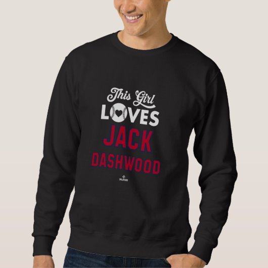 This Girl Loves Jack Dashwood Los Angeles Baseball スウェットシャツ (正面)