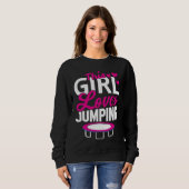 This Girl Loves Jumping Trampoline Sport Fitness スウェットシャツ (正面フル)