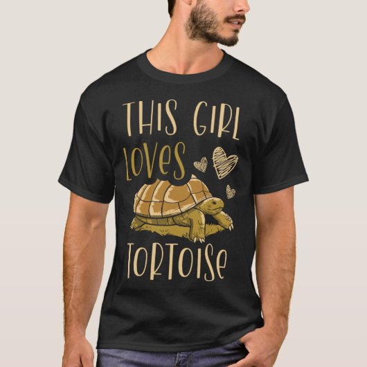 This Girl Loves Tortoise Sea Turtle  Marine Biolog Tシャツ (正面)