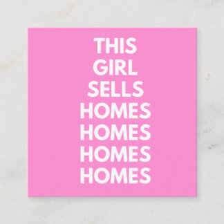 This Girl Sells Homes Homes Homes  スクエア名刺