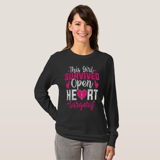 This Girl Survived Open Heart Surgery Bypass Surge Tシャツ (正面フル)