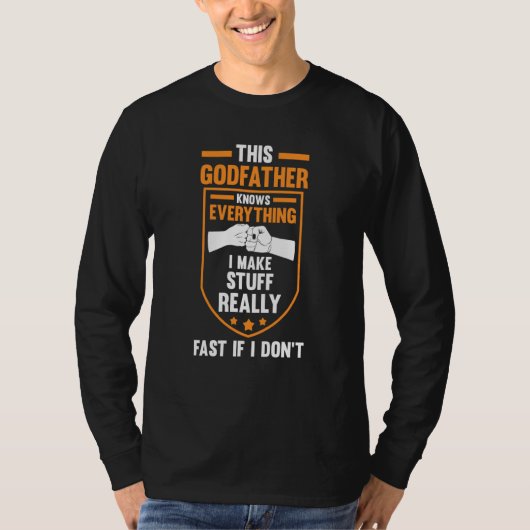 this godfather knows everything goddad tシャツ (正面)