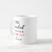 This Grandad Is Loved Personalised Mug Gift Granny コーヒーマグカップ (正面左)