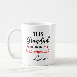 This Grandad Is Loved Personalised Mug Gift Granny コーヒーマグカップ