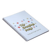 This Grandma Prays Retro Light Blue Prayer Journal ノートブック (右側)