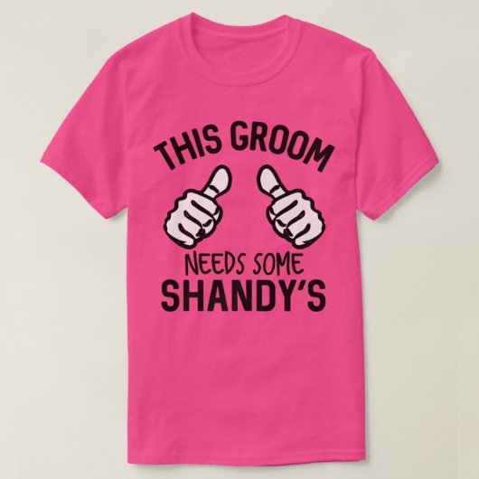 This Groom Needs Some Shandys Bachelor Party Summe Tシャツ (デザイン正面)