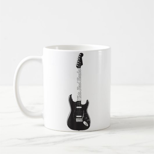 This Guitar Dad Rocks Music Fathers Day Gift コーヒーマグカップ (左)
