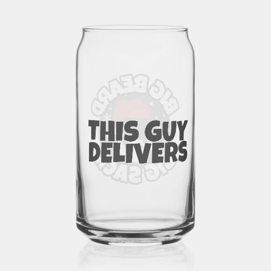 This Guy Delivers! Funny Christmas Cocktail ガラス缶 (裏面)