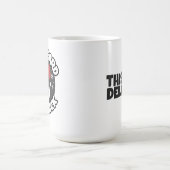 This Guy Delivers Funny Santa White Elephant Gift モーフィングマグカップ (中央)