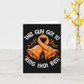 This Guy Got To Ring That Bell Leukemia Cancer Sur カード (黄色い花)