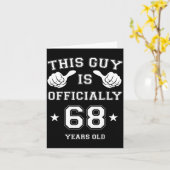 This Guy Is Ly 68 Years Old 68th Birthday Mens  カード (黄色い花)