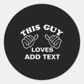 This Guy Loves  ラウンドシール (正面)