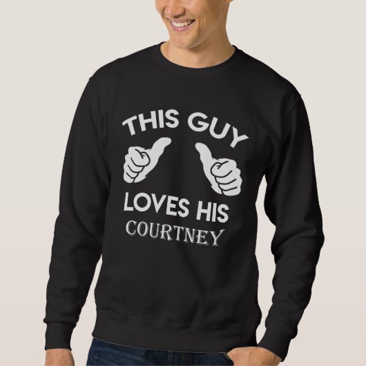 This guy loves his COURTNEY  valentine Anniversary スウェットシャツ (正面)