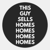 This Guy Sells Homes Homes Homes  ラウンドシール (正面)