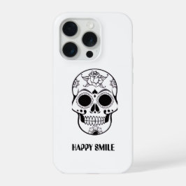 This Happy Smile Skull design  iPhone 15 Proケース