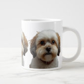 This Home is Powered by Dog Hair Funny Mug ジャンボコーヒーマグカップ (右)