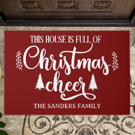 This House is full of Christmas Cheer Christmas ドアマット