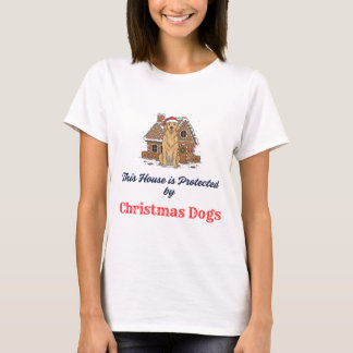 🏠 This House is Protected by Christmas Dogs  Tシャツ