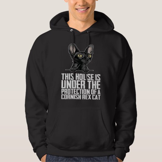 This house is under the protection of a cornish re パーカ (正面)