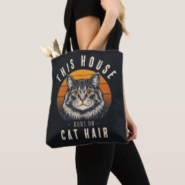 This House Runs on Cat Hair Vintage Cat トートバッグ