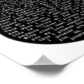 This I Promise You Black & White Guitar Song Lyric ポスター (角)