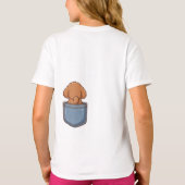 This is a poodle T-shirt that makes going out more Tシャツ (裏面)