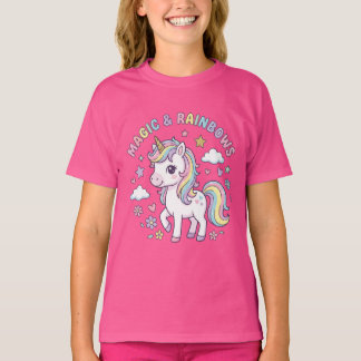 This is a T-shirt with a cute unicorn. Tシャツ