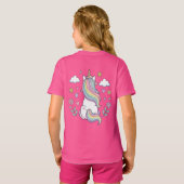 This is a T-shirt with a cute unicorn. Tシャツ (裏面フル)