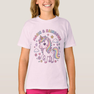 This is a T-shirt with a cute unicorn. Tシャツ