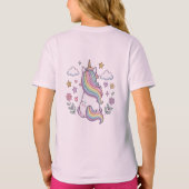 This is a T-shirt with a cute unicorn. Tシャツ (裏面)