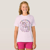 This is a T-shirt with a cute unicorn. Tシャツ (正面フル)