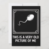 This is a Very Old Picture of me Gag Funny  招待状 (正面)