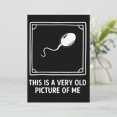 This is a Very Old Picture of me Gag Funny  招待状 (スタンド正面)