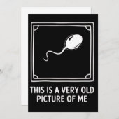 This is a Very Old Picture of me Gag Funny  招待状 (正面/裏面)