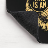 This Is An Outrage Cat Meme Funny Sarcastic Quote  マウスパッド (コーナー)