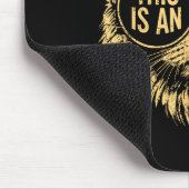 This Is An Outrage Funny Princess Cat Donut Gold W マウスパッド (コーナー)